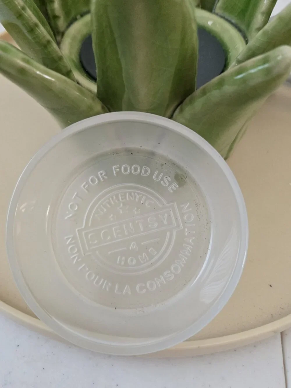 Scentsy Aloe Vera Element Wax Warmer Working Tested No Box